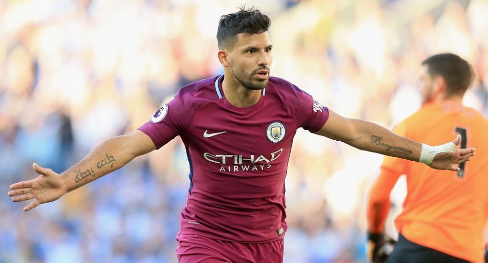 Agüero no perdió tiempo y marcó en el debut del City