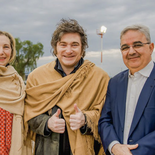 Raúl Jalil le dio la bienvenida a Javier Milei en su primera visita oficial a Catamarca.
