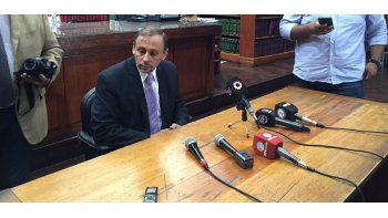 El juez Gastón Mercau brindó una conferencia de prensa