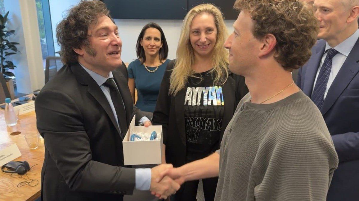 The message that Mark Zuckerberg sent to Javier Milei