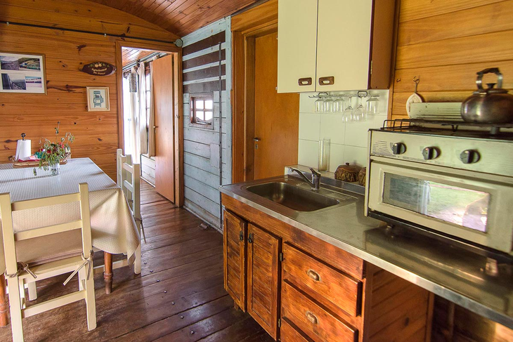 El comedor de uno de los vagones. El comedor de uno de los vagones.