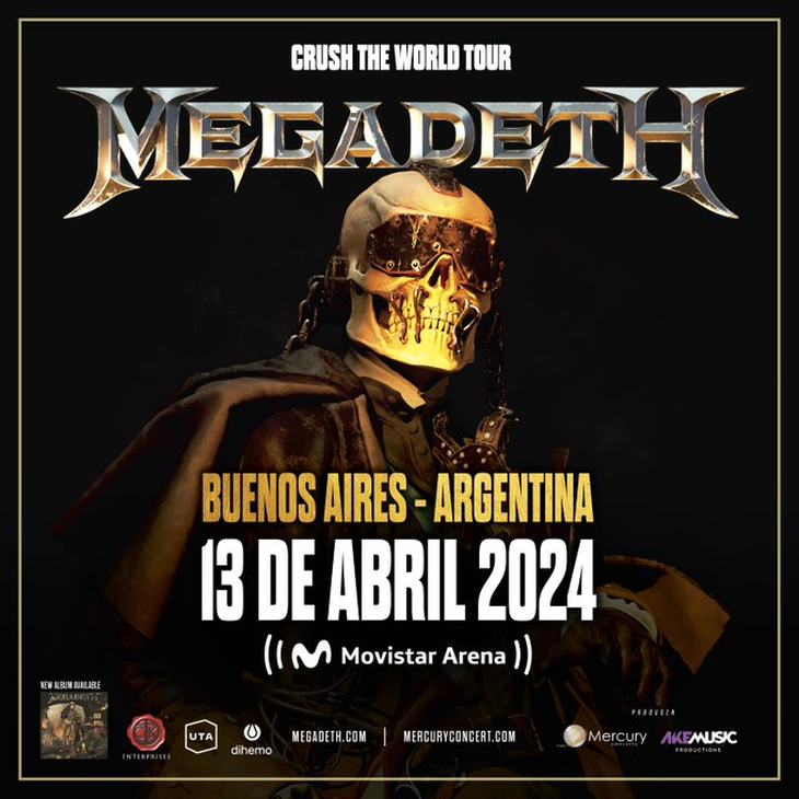 Megadeth vuelve a Argentina cómo conseguir las entradas