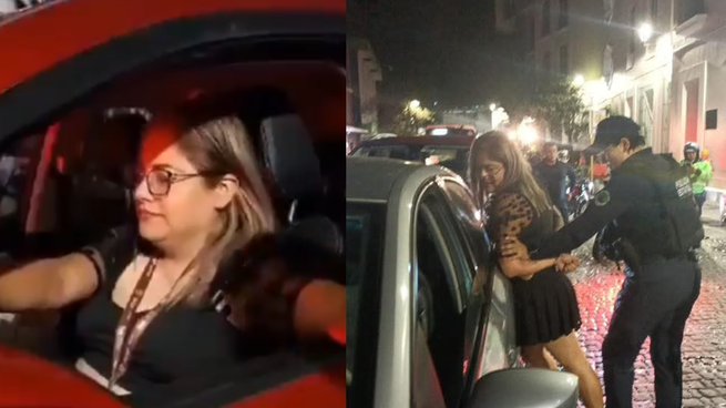 Mariana F., la empleada de CEJUM que protagonizó dos accidentes viales en Xalapa.