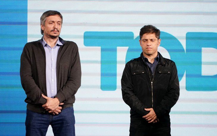 Máximo Kirchner, actual titular del PJ bonaerense, junto al gobernador Axel Kicillof. Máximo Kirchner, actual titular del PJ bonaerense, junto al gobernador Axel Kicillof.