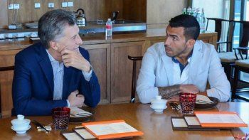 Macri y Tevez.