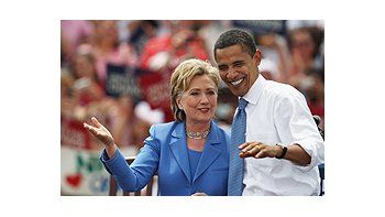 Obama y Clinton, por primera vez juntos en campaña