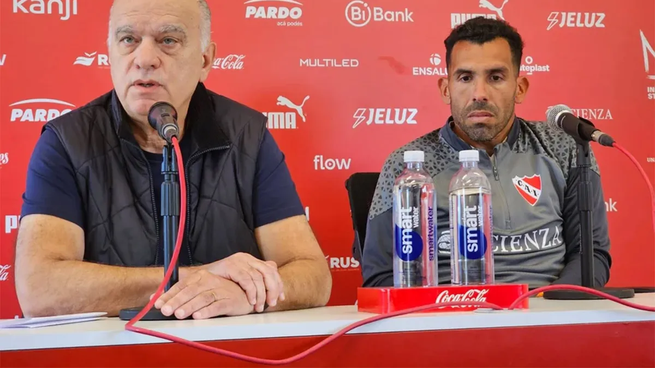 Tevez entiende la situación y le pone el pecho, comentó Grindetti, presidente de Independiente.