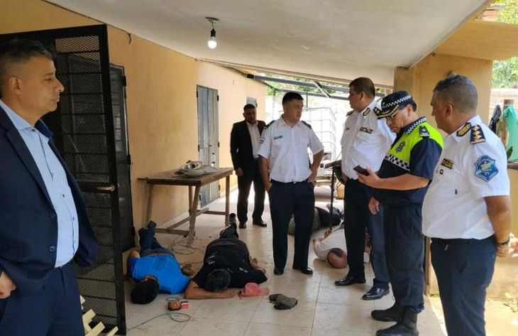 El operativo en El Cadillal. El operativo en El Cadillal.