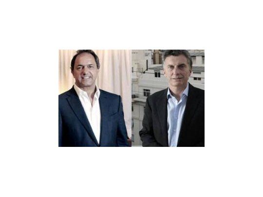 Daniel Scioli y Mauricio Macri
