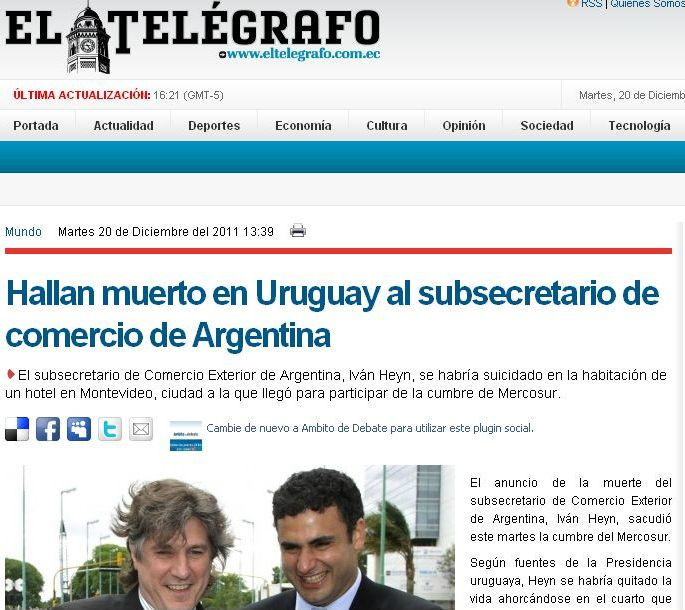 Repercusiones en medios extranjeros por la desgracia en la Cumbre (foto 7)