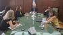The meeting took place in the Court's Agreements Room.