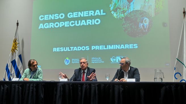 El ministro Fernando Mattos encabezó la presentación de los datos preliminares del Censo Agropecuario.