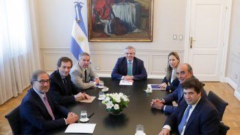 Jorge Argüello, Gustavo Béliz, Felipe Solá, Alberto Fernández, Cecilia Nahón, Guillermo Francos y Sergio Chodos.&nbsp;