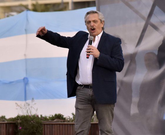 Alberto Fernández fue el encargado de cerrar el acto en Mar del Plata.