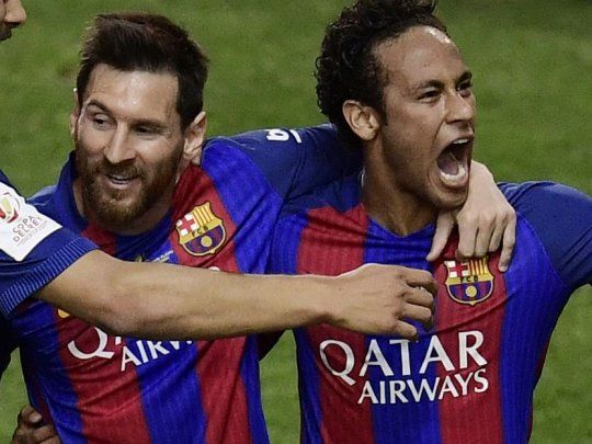 Messi y Neymar, cuando eran compañeros en Barcelona.