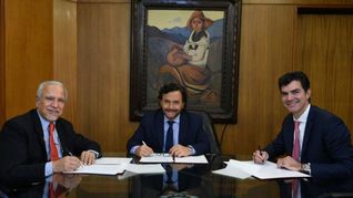 Juan Carlos Romero, Gustavo Sáenz y Juan Manuel Urtubey.