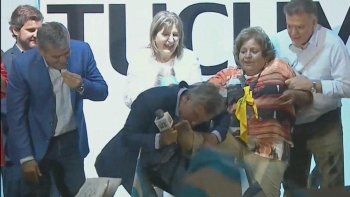 Encontré mi Cenicienta, ahora tengo Hechicera y Cenicienta, dijo el jefe de Estado en alusión al apodo con el que suele referirse a su esposa, la primera dama Juliana Awada.