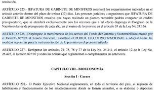 Artículo 226. El mecionado Decreto 867/2007 autoriza un traslado militar, y nada tiene que ver con el FGS.