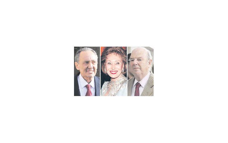 Héctor Magnetto, Ernestina de Noble y Bartolomé Mitre