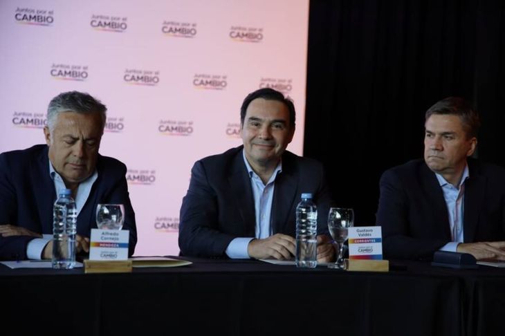 Cornejo, Valdés y Zdero, tres de los gobernadores radicales que definirían el rumbo de la conducción del partido.