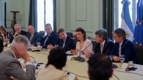 El encuentro entre la canciller y los embajadores europeos tuvo lugar en el Palacio San Martín.&nbsp;