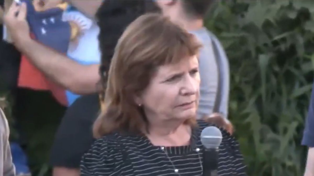 Patricia Bullrich, presente en el Obelisco: 