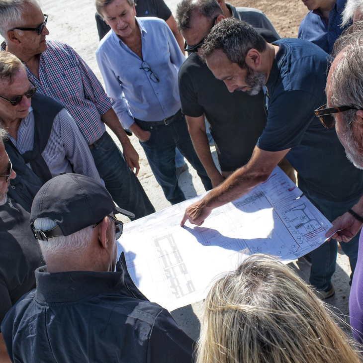 The plan of the Racing works in Ezeiza The plan of the Racing works in Ezeiza