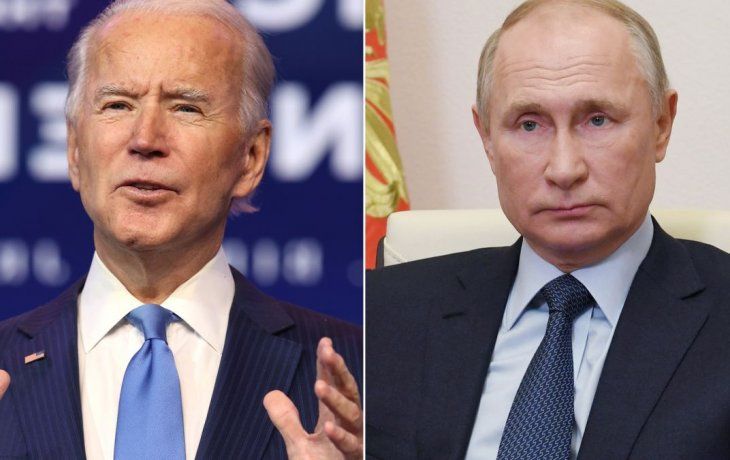 Joe Biden y Vladimir Putin.