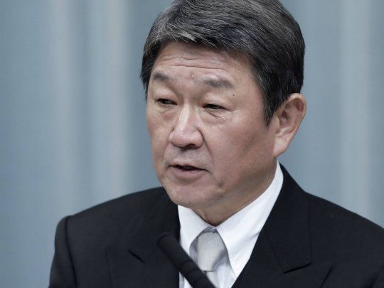 El ministro de Asuntos Exteriores de Japón, Toshimitsu Motegi, visita nuestro país.