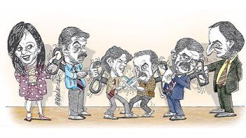 ámbito.com | Cristina de Kirchner, Alberto Fernández, Martín Lousteau, Guillermo Moreno,Julio De Vido y Néstor Kirchner.