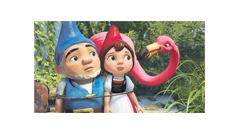 Gnomeo, Julieta y el flamenco sentimental, en la divertida película de animación sobre el clásico de Shakespeare.
