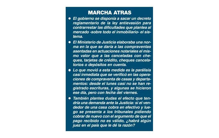 ámbito.com | Las ventas con escrituras no requerirían pago con cheque