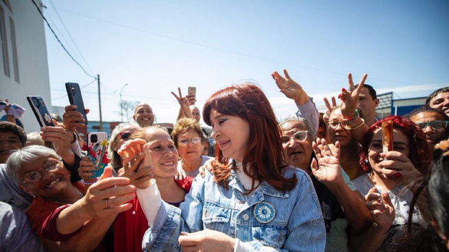 La expresidenta Cristina Kirchner fue postulada para presidir el Partido Justicialista.