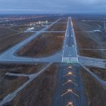 La pista del Aeropuerto de Río Gallegos fue renovada. La pista del Aeropuerto de Río Gallegos fue renovada.