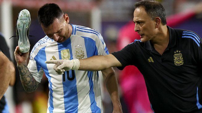 Lionel Messi, capitán de Argentina, se fue reeplazado por una lesión.&nbsp;