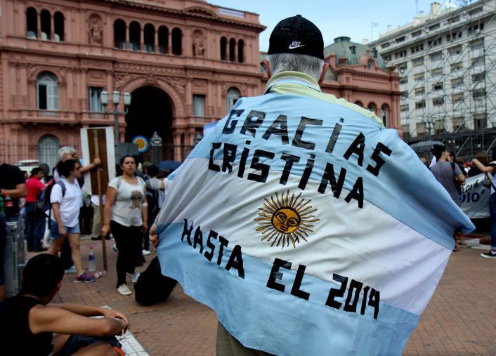 Último acto de Cristina de Kirchner como Presidente.