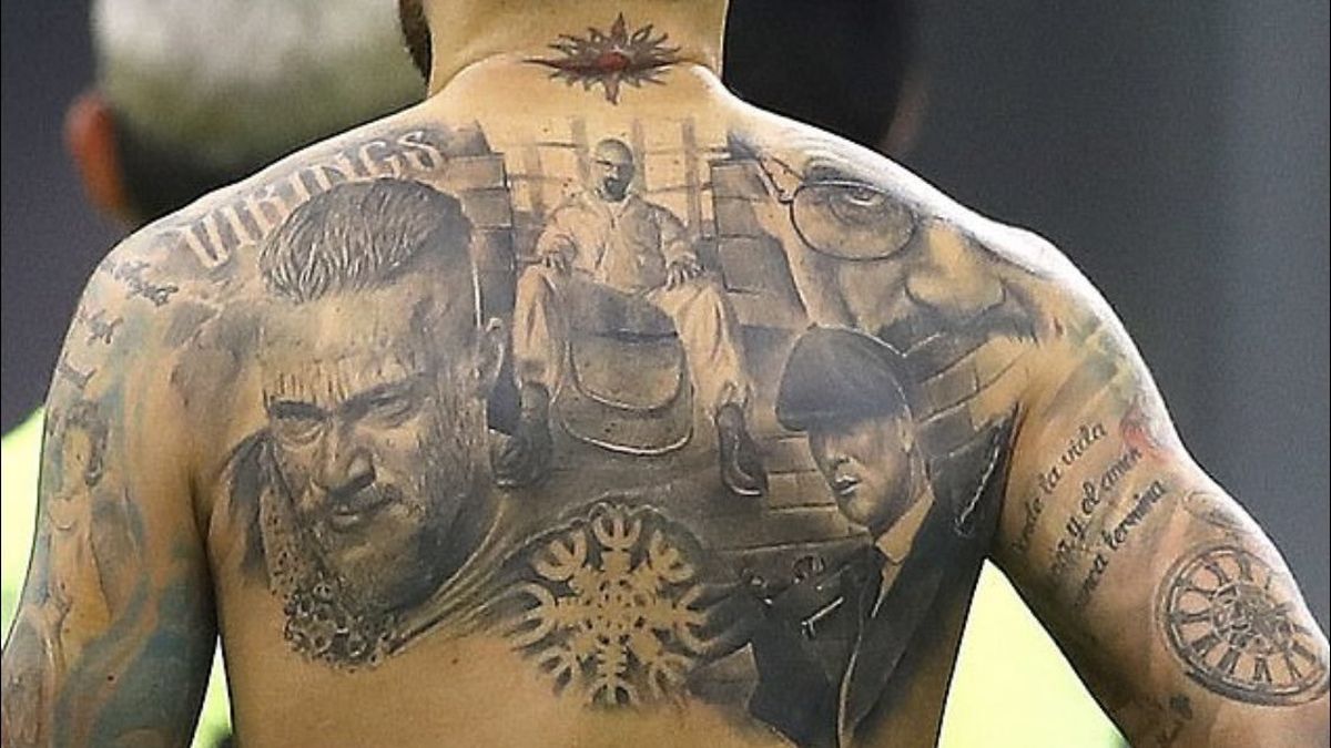 1. Nicolas Otamendi's Back Tattoo - wide 5