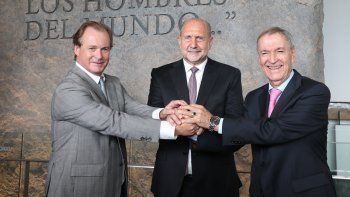 Gustavo Bordet, Omar Perotti y Juan Schiaretti