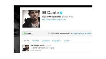 Te amo por siempre, papá, escribió Dante Spinetta.