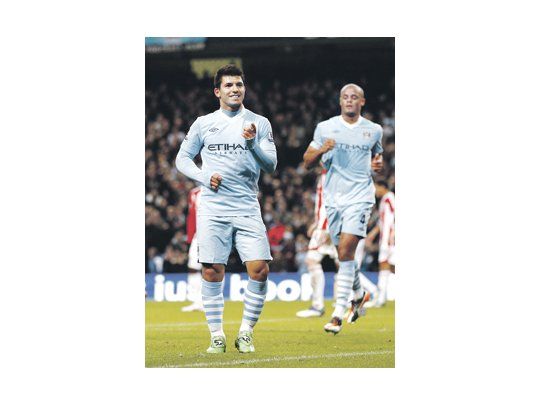 Agüero feliz.