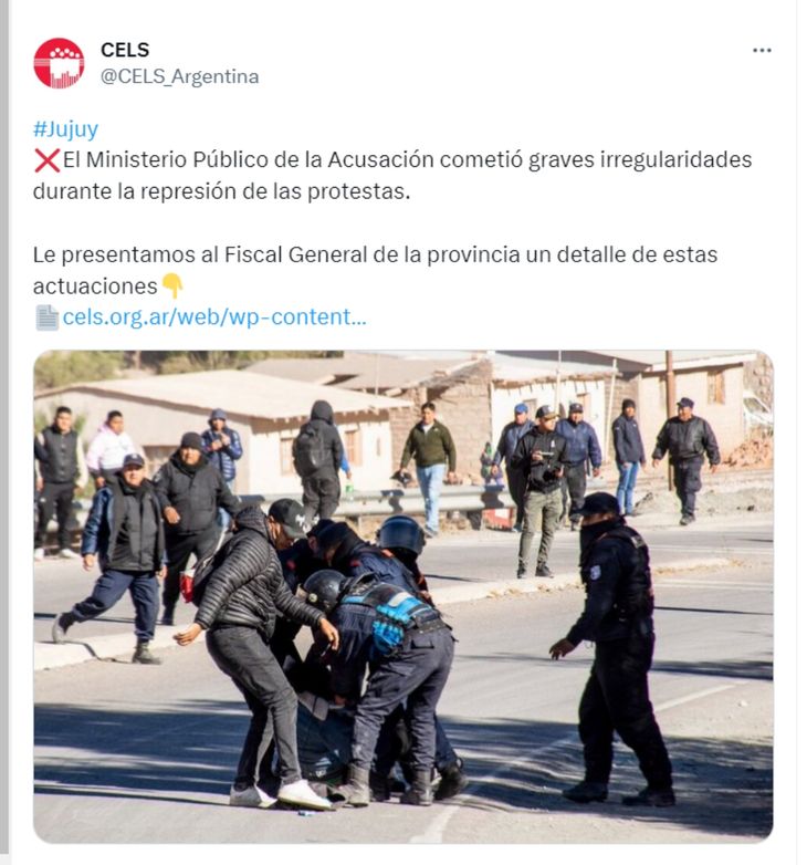 Jujuy: denunciaron al Ministerio Público de la Acusación por "graves irregularidades" durante la represión