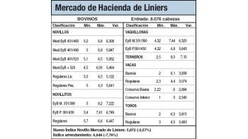 Bajas en hacienda por escasa calidad