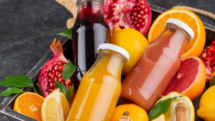 Los jugos de frutas pueden aportar vitamina C, mientras que el cacao contiene flavonoides.