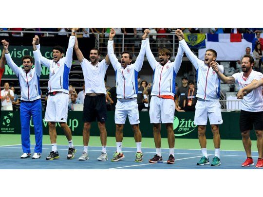 El equipo croata festeja el pase a la final
