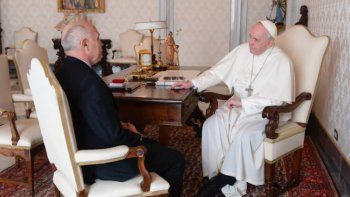 Ricardo Lorenzetti fue recibido por el papa Francisco en una reunión privada.