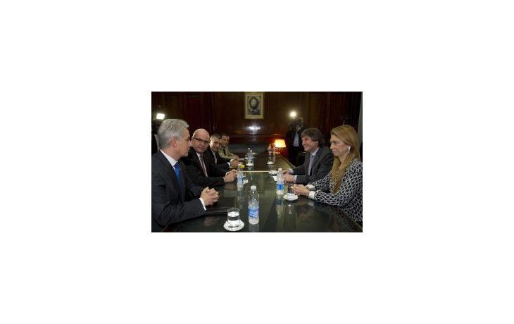 Boudou y Giorgi junto a titulares de Acindar.