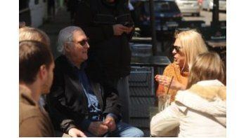 Los candidatos encabezaron un acto de campaña en Plaza Armenia.