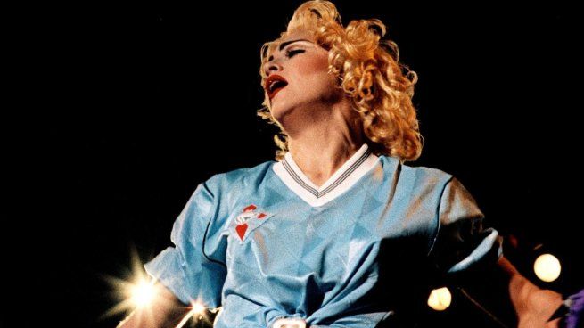 Madonna con la camiseta del Celta de Vigo.