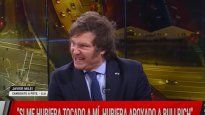 El libertario reaccionó ante murmullos detrás de cámara.&nbsp;