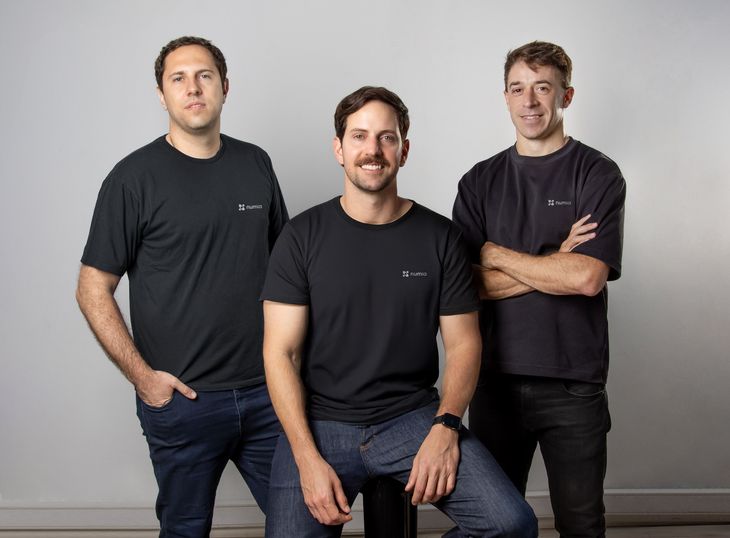 Fundadores de Numia: Joaquín Zoilo, Nicolás Demner y Gustavo Lauria. Fundadores de Numia: Joaquín Zoilo, Nicolás Demner y Gustavo Lauria.